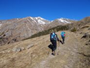 prima parte del percorso ,senza neve
