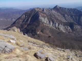vista su cime Pissousa e Saben