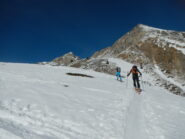 in salita verso il Col des Peygus su dossi agevoli