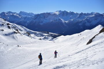 In discesa nel valloncello superiore