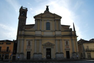 La Chiesa di S.M. Assunta a Garlasco, arrivo ufficiale della tappa