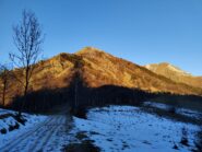 La cima dalla zona degli impianti.