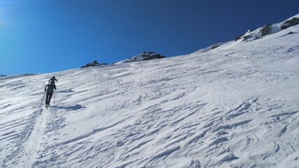 la prima salita dopo il pianoro