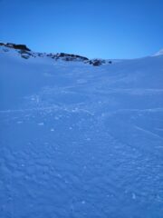 Curve sul ghiacciaio di Giasson