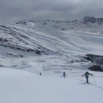 Sui pianori superiori, il bell'innevamento del vallone