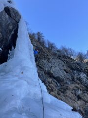 Dopo il traverso, il colonnino di L2