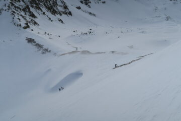 il colle da appena sopra dove sono salito per ripararmi dal vento