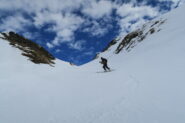 bello il canalino per scendere all'alpe Rantin