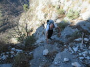 Tratti con facile arrampicata