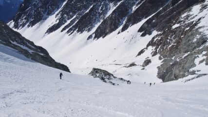 canale di accesso al ghiacciaio