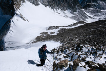 La cresta sopra il Colle Chardoney