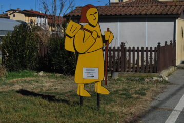 L’indicazione del posto tappa a Lamporo