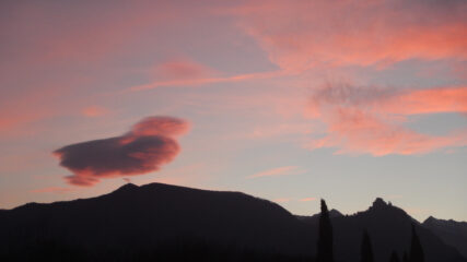 Spettacolare tramonto ci attende a casa