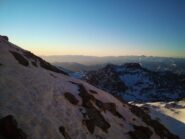 Alba all'altezza del bivacco Andreotti