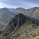 Rocca de Bauti e lato discesa vallone della Balma,sfondo Punta lago Nord e Pian Reale