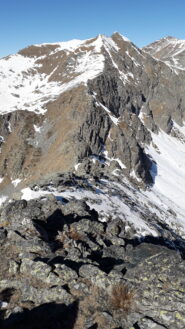 dalla cresta nord ovest alla punta del Lago sud al fondo Loson e Robinet..