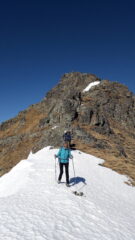 in discesa verso il colle la Roussa..