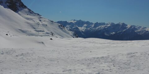 Dal colle verso Paramont e Rutor