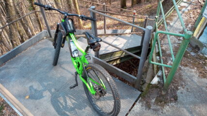 tratto da attenzione in prossimità del canale di presa