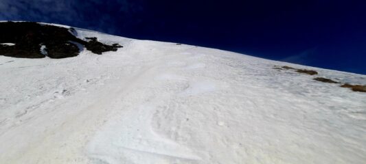 Sotto la cima sud