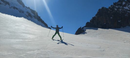 marco in discesa dal grassenpass 