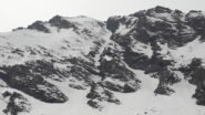 all'esatto centro il couloir di salita..