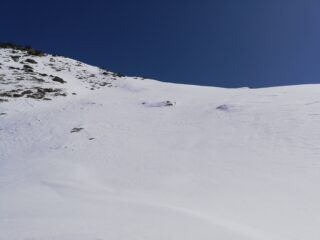 Pendio verso la dorsale