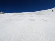 Afioramenti di ghiaccio sotto il Breithornpass