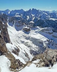 Vista verso ovest ed il Cristallo