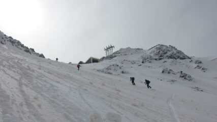 Arrivo al colle Menouve Nord
