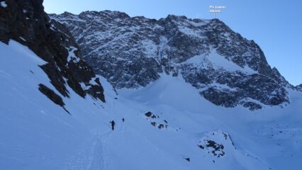 Sul traverso ,sopra il Lej Grevasalvas.