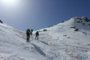 Arrivo al colle Est