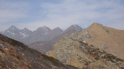 Alpe San Rocco e la Punta dell' Uia a dx