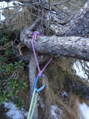 La sosta lasciata a monte del salto dell'aquila