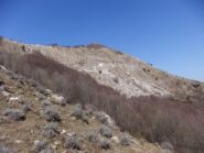 La ripida salita verso l' Alpe di Maissana