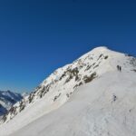 In dorsale, oltre la Forcella dei Tauri