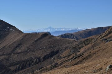 Dalla cresta vista verso il colletto Bossola e il Viso