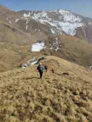 discesa tutta per teppe a non finire..