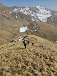 discesa tutta per teppe a non finire..