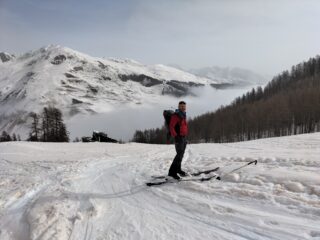 le nuvole son rimaste in basso