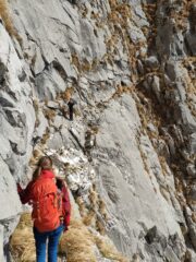 Esposizione traversando verso il Passo del Vaso Tondo