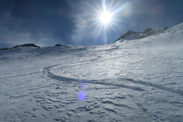 neve solo leggermente ventata