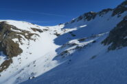 il Col Vertosan visto salendo i primi pendi del Monte Rosso