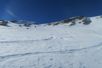 spendida neve e pochi passaggi sul lato Vertosan