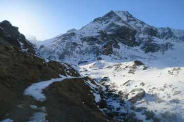 in arrivo al bivacco