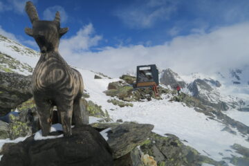 il bivacco in cima alle piste