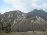 A sx il Monte delle Gettine (m.1183) con il pendio finale