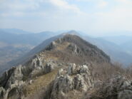 La cresta percorsa dal Monte delle Gettine