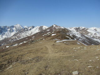 Il crinale dal Monte Berlino (m.1789)