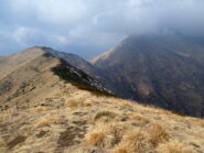 La dorsale verso il Todano, vista dal Pizzo
